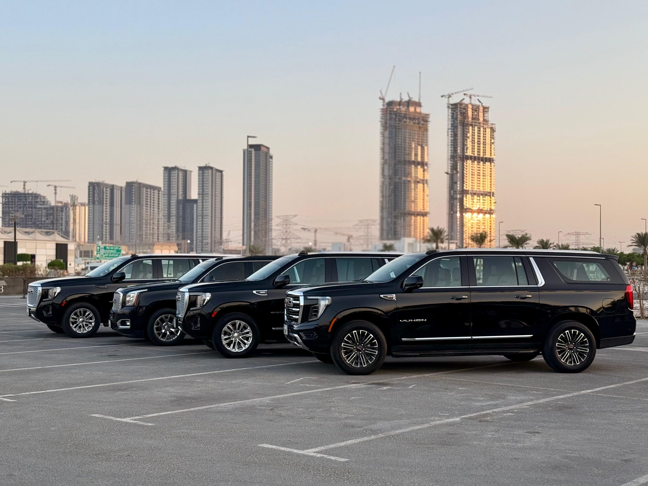 Black GMC Yukon or GMC Yukon XL - Premium Car Rental with Driver Dubai